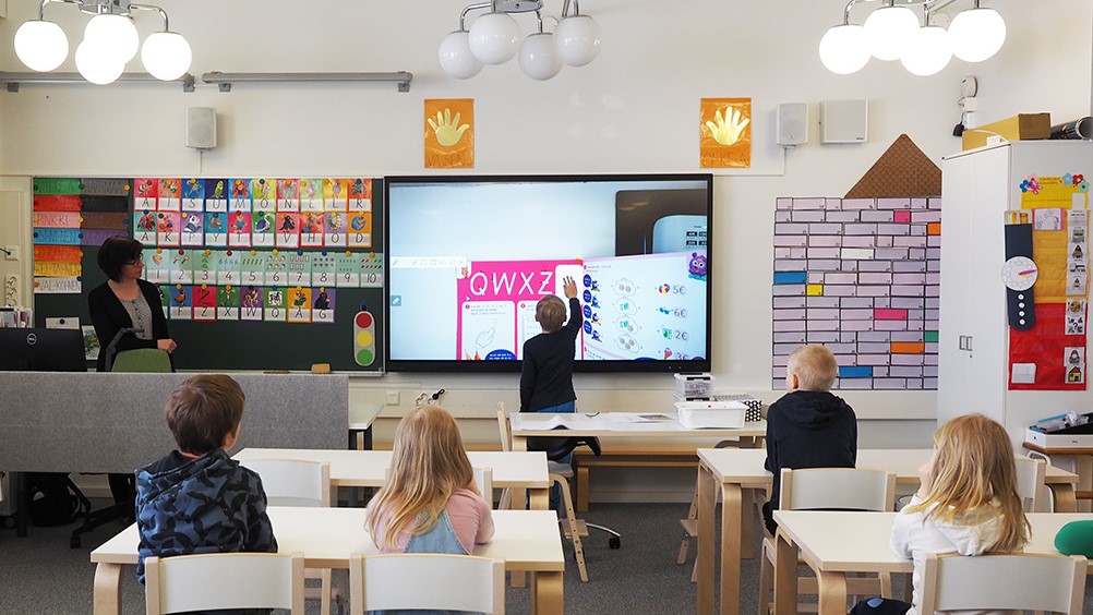 kuvituskuvana kuva eskariluokasta.